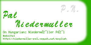 pal niedermuller business card